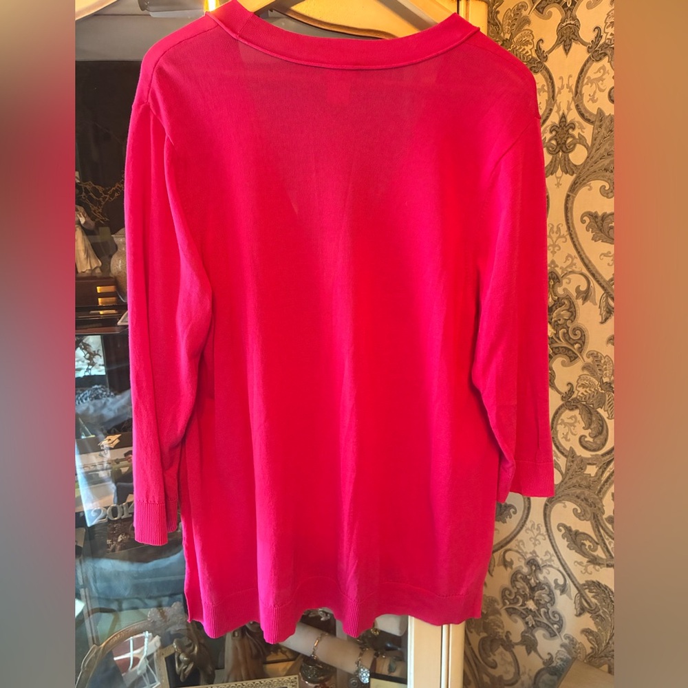 Chico's Pink Cardigan Sweater - Picture 5 of 6
